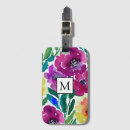 Suche nach blut meines bluts gepäckanhänger Aquarellblüte