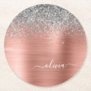 Suche nach rosa und silber untersetzer Glitzer