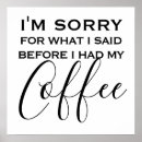 Suche nach lustiger kaffee poster Modern