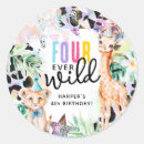 Suche nach giraffe birthday aufkleber Dschungel