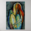 Suche nach weibchen poster Aquarell