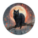Suche nach schwarze katze schneidebrettchen Halloween