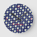 Suche nach weiße blumen wanduhren Für sie