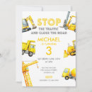 Suche nach baustelle einladungen Bagger