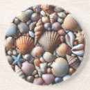 Suche nach muscheln untersetzer Ozean
