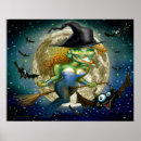 Suche nach hexe auf broomstick poster Spukhaft