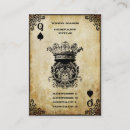 Suche nach königin visitenkarten Vintag