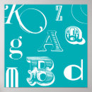 Suche nach alphabet für kinder poster Blau