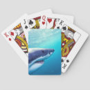 Suche nach weißer hai spielkarten Fisch