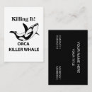 Suche nach orca visitenkarten Wal