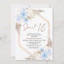 Suche nach boho 16 geburtstag einladungen Pampasgras