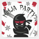 Suche nach ninja geburtstag aufkleber Samurai