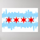 Suche nach chicago flagge poster Skyline