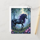 Suche nach schwarzes einhorn postkarten Ai generiert