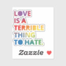 Suche nach liebe und hass aufkleber Stolz