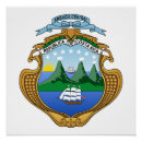 Suche nach costa rica flagge poster Wappen
