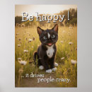 Suche nach verrückte katzen poster Für sie