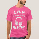 Suche nach musik ist mein leben tshirts Blau