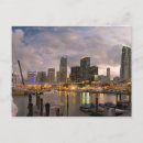 Suche nach miami skyline postkarten Abenddämmerung