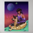 Suche nach mädchen und hund poster Anime