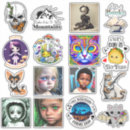 Suche nach digitale kunst aufkleber Schädel