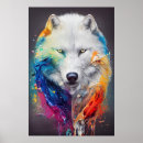 Suche nach white wolf poster Weiß