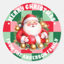Suche nach retro santa aufkleber Rot
