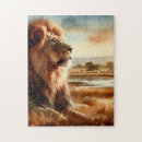 Suche nach afrikanischer löwe puzzle Tier