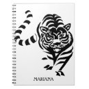Suche nach weißer tiger kleine notizbücher Schwarz