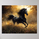 Suche nach laufendes pferd poster Schwarz