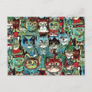 Suche nach anthropomorphe postkarten Katzenkunst