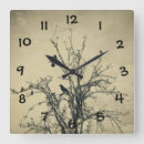 Suche nach baum silhouette wanduhren Herbst