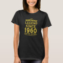 Suche nach legende seit 1960 tshirts Jahr