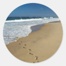 Suche nach fußspuren aufkleber Strand