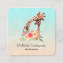 Suche nach giraffe visitenkarten Aquarell