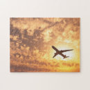 Suche nach flugzeug puzzle Sonnenuntergang