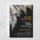 Suche nach gold and black 50th birthday einladungen Modern