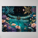 Suche nach lila libellen poster Blau