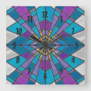 Suche nach blaues buntglas wanduhren Farbig