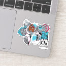 Suche nach cyborg aufkleber 10 titanen gehen cartoon