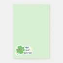 Suche nach shamrock post it Glück