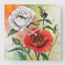 Suche nach red poppy wanduhren Poppies