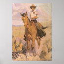 Suche nach vintage horse poster Cowboy