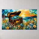 Suche nach schatztruhe poster Ozean