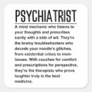 Suche nach psychiater aufkleber Psychologie