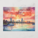 Suche nach miami sonnenuntergang postkarten Aquarell