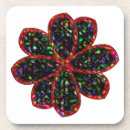 Suche nach schwarze blume untersetzer Rot