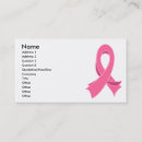 Suche nach brustkrebs visitenkarten Rosa band