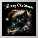 Suche nach katze mit hut poster Santa