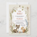 Suche nach animal shower baby einladungen Waldbaby dusche